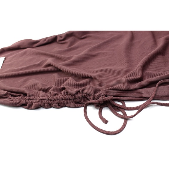 Zara TRF Longline Mauve Purple Ruched Gathered Top - Picture 4 of 8